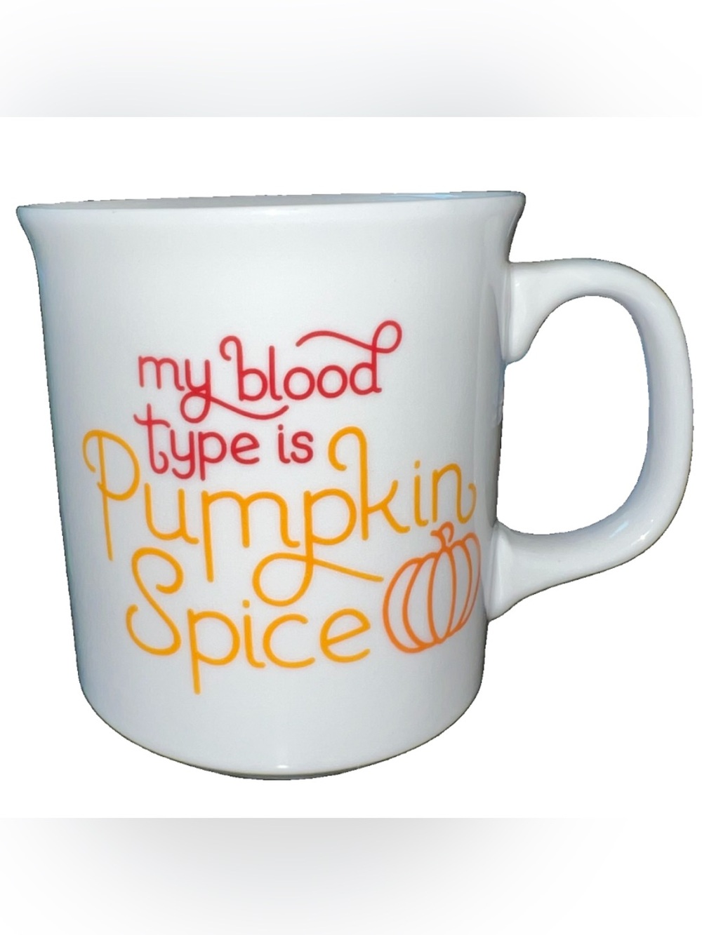 Fred & Friends "Muggin' Out" Pumpkin Spice Ceramic Coffee Mug - Like New